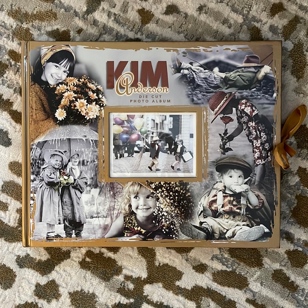 Kim Anderson Vintage Die Cut Hardcover Slip In Photo Album Kids 1999 NWOT